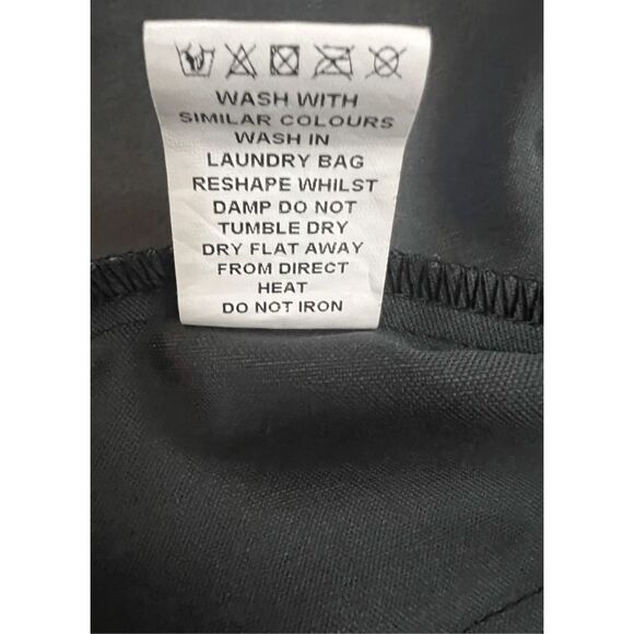 Gothic Black Faux Leather Corset Size Small Crop Top Bustier Boned Hook Closure - Picture 11 of 14